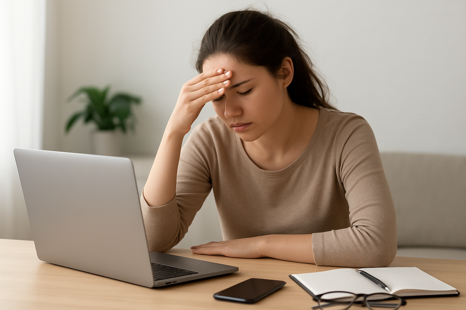 osoba odpoczywająca od technologii na łonie natury – ilustracja artykułu