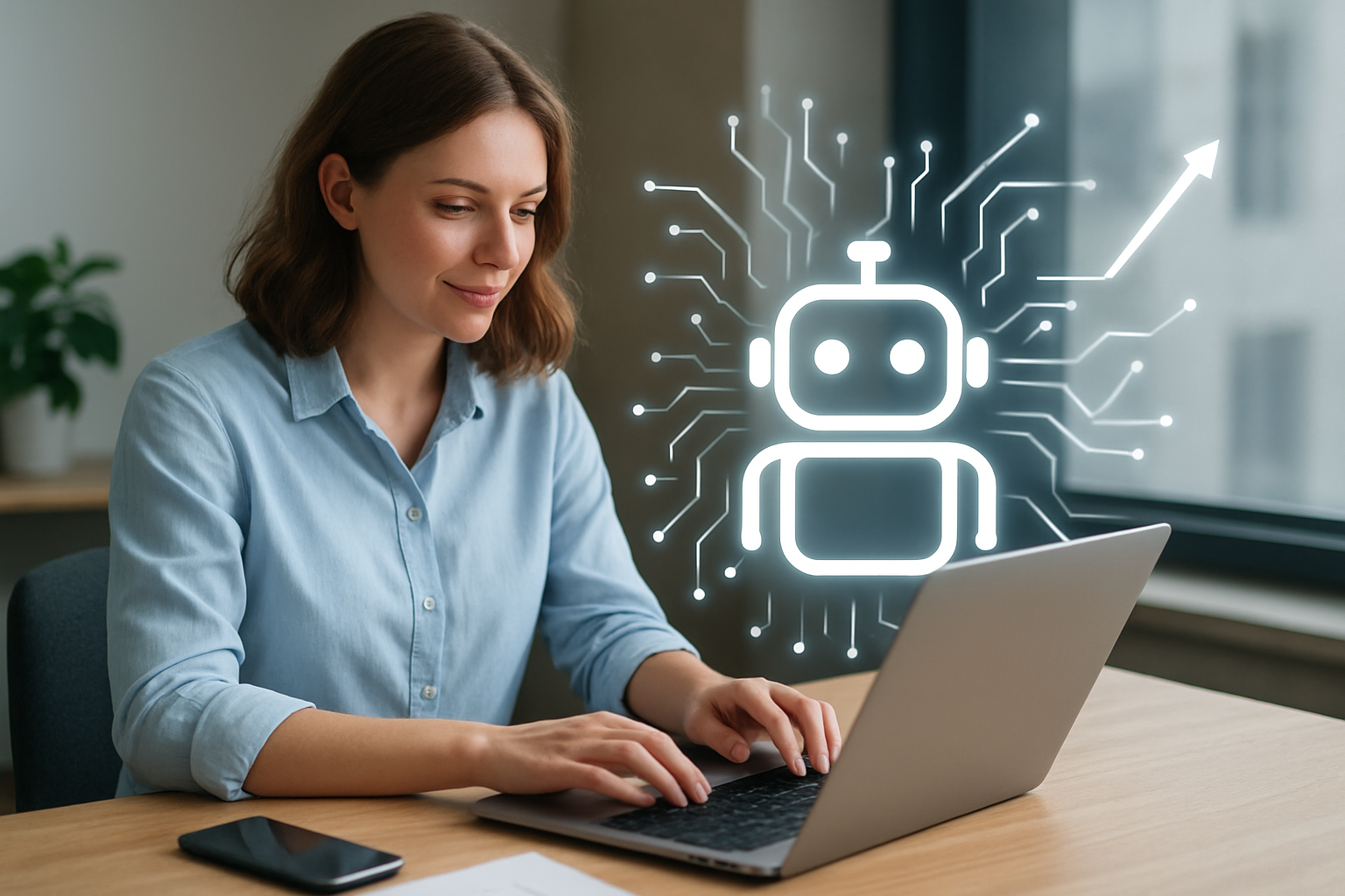 wolny przedsiębiorca korzystający z nowoczesnych technologii automatyzacji – ilustracja artykułu