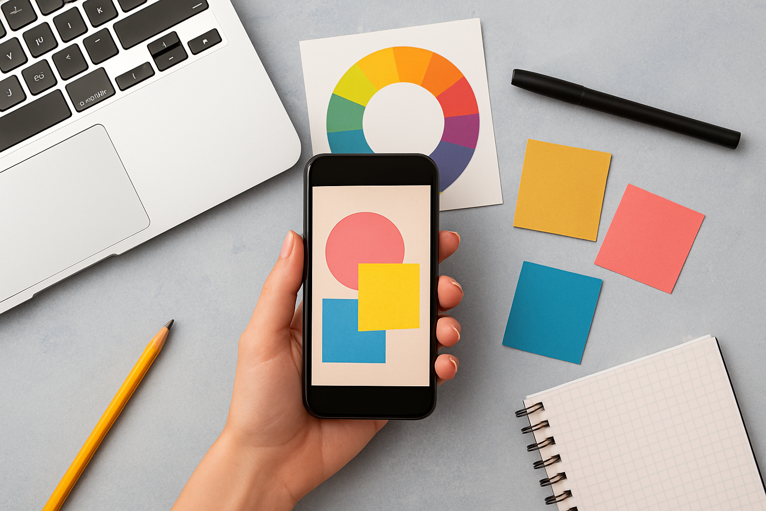 Przykład atrakcyjnej grafiki na social media z intensywnymi kolorami i wyraźnym tekstem, ilustracja skutecznego designu marketingowego – ilustracja artykułu