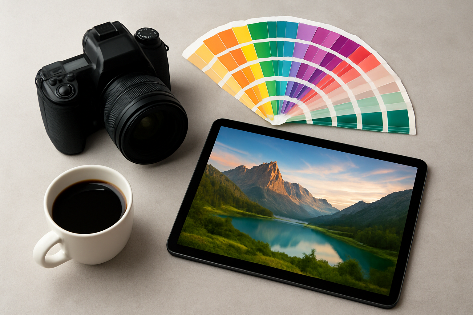 Nowoczesne techniki kompozycji wizualnej 2025, ilustracja – ilustracja artykułu