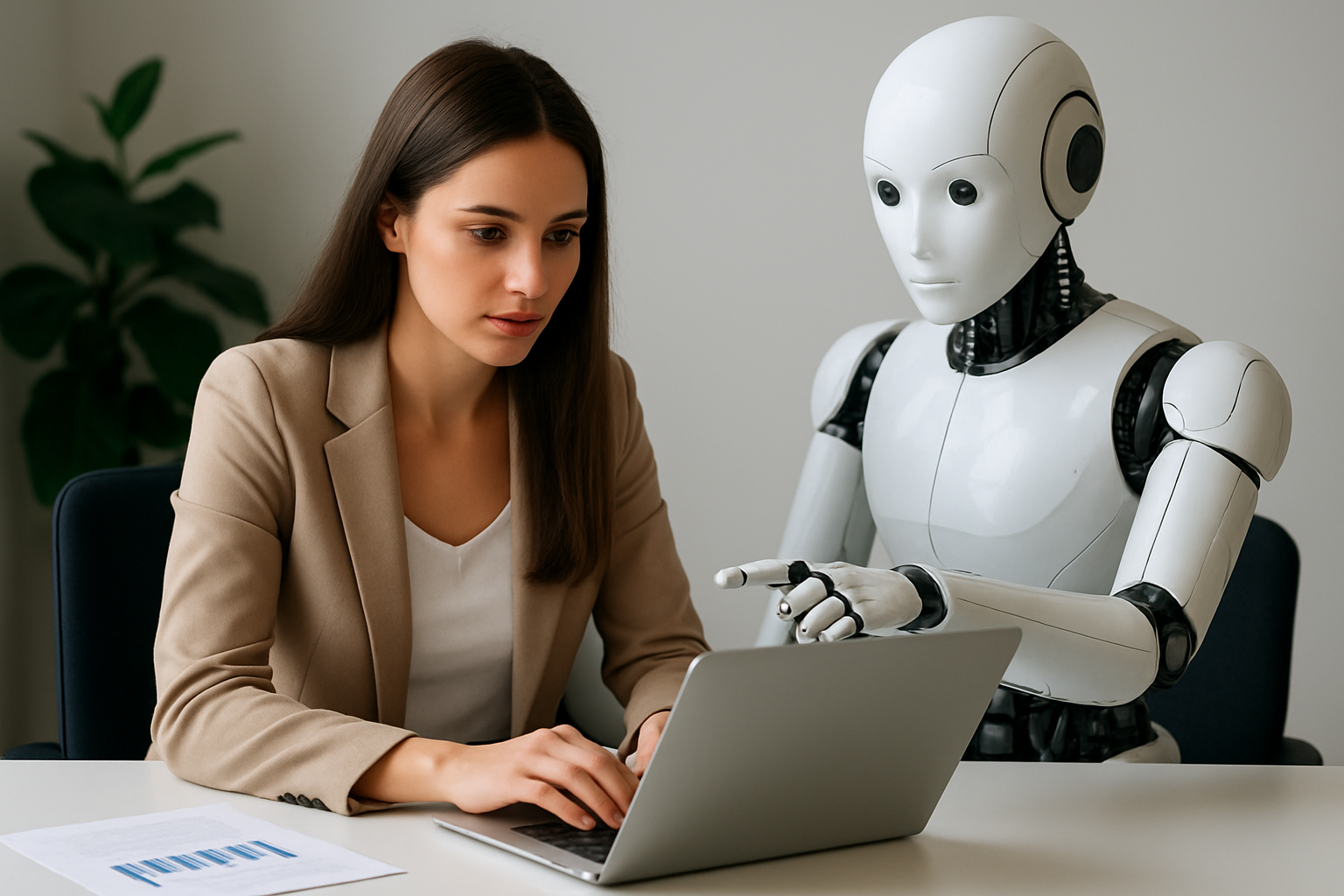 Przyszłość pracy w erze sztucznej inteligencji – innowacyjne technologie i ludzie – ilustracja artykułu