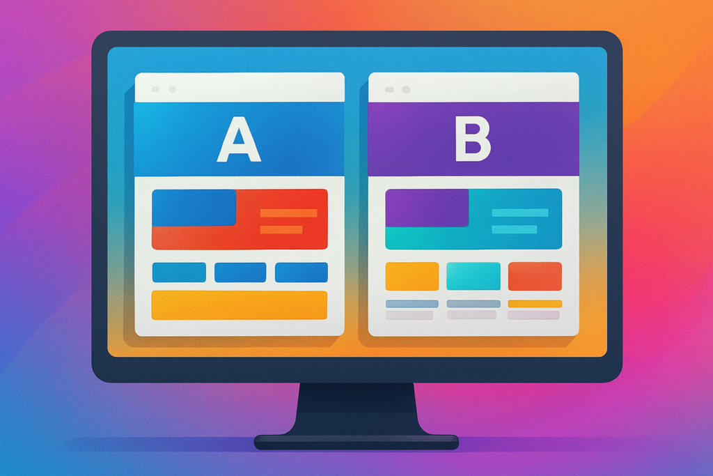 Przykład skutecznych layoutów stron internetowych testowanych w A/B