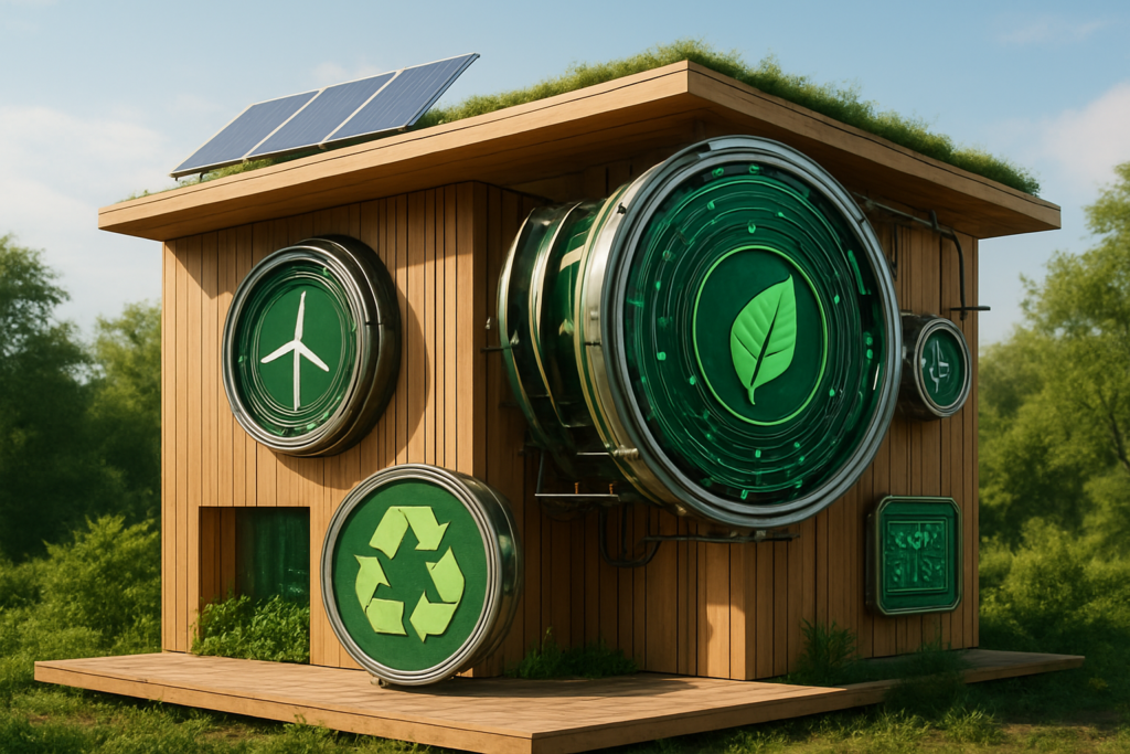 Nowoczesny eko-projekt z drewna i technologii