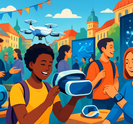 Festiwal technologiczny w Europie z futurystycznymi gadzetami i entuzjastycznym tłumem